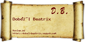 Dobál Beatrix névjegykártya