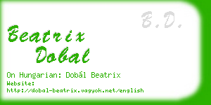 beatrix dobal business card